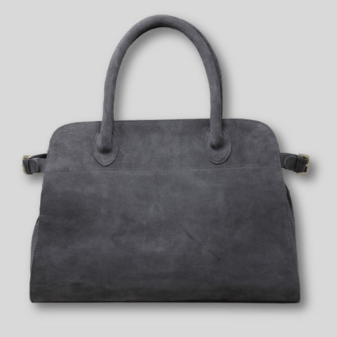90 Feet Sarah Fossil Grey Genuine Leather Tote